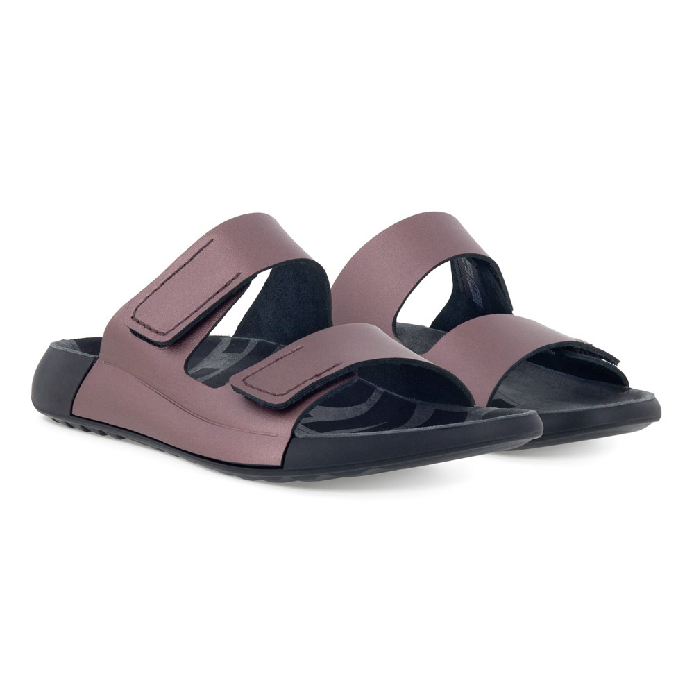 Womens Sandals - ECCO 2Nd Cozmo Flat - Purple - 2605VIMPE